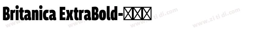 Britanica ExtraBold字体转换